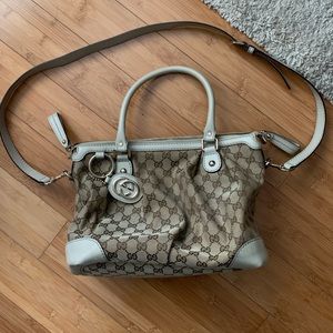 Gucci Canvas Satchel Bag
